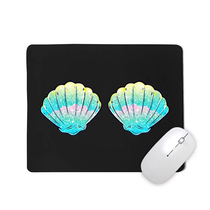 Mermaid Sea Shell Bra Birthday Costume Women Mousepad