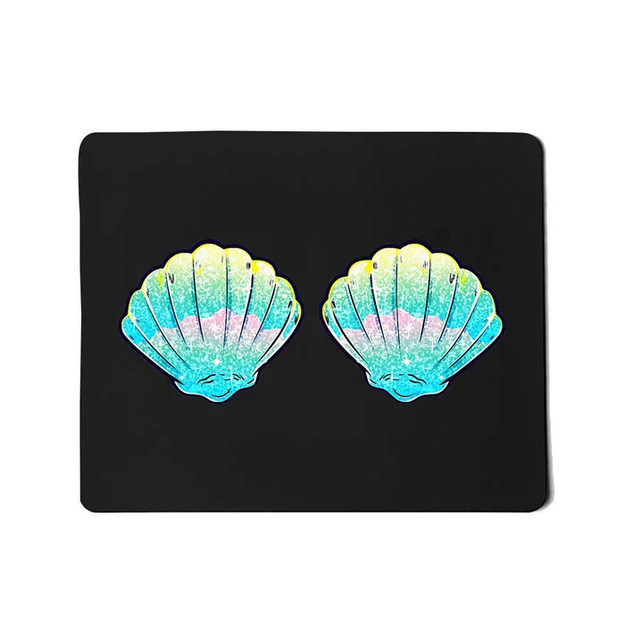 Mermaid Sea Shell Bra Birthday Costume Women Mousepad