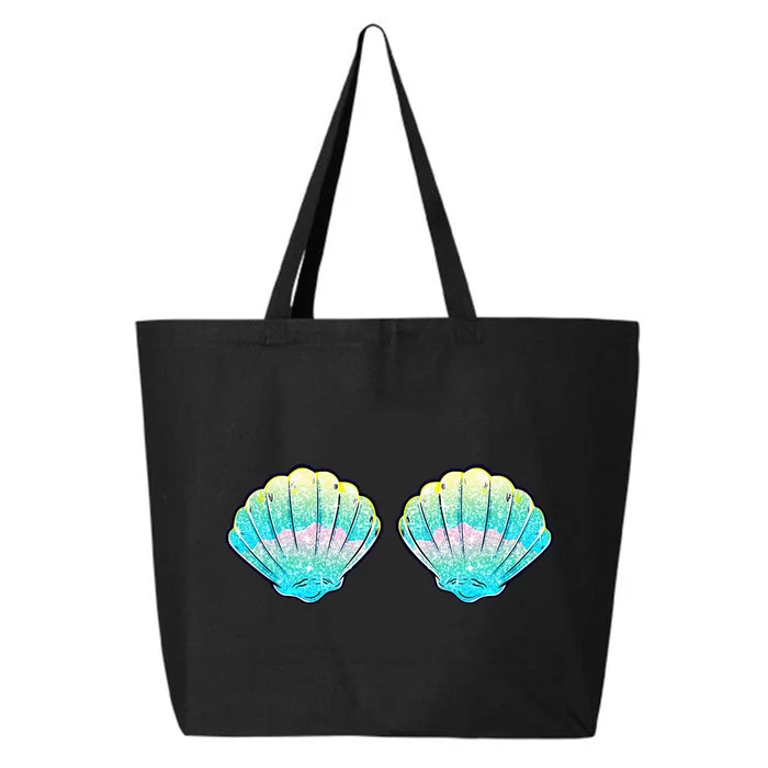 Mermaid Sea Shell Bra Birthday Costume Women 25L Jumbo Tote