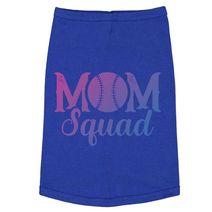 Mom Squad Sports Player Athletic Mothers Day Baseball Gift Doggie Tank