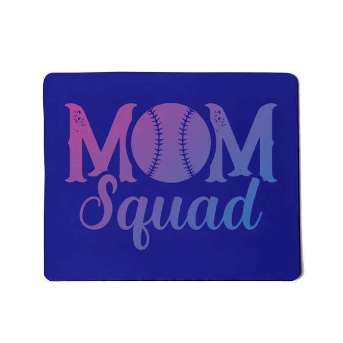 Mom Squad Sports Player Athletic Mothers Day Baseball Gift Mousepad