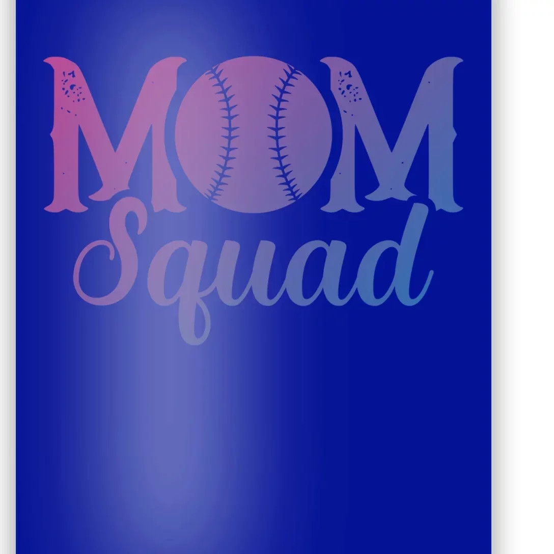 Mom Squad Sports Player Athletic Mothers Day Baseball Gift Poster