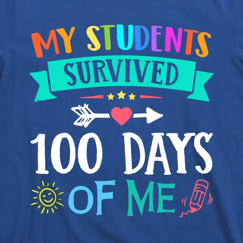 My Students Survived 100 Days Of Me Teacher Gift T-Shirt