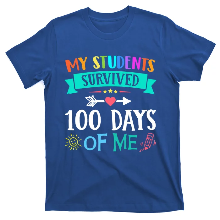 My Students Survived 100 Days Of Me Teacher Gift T-Shirt