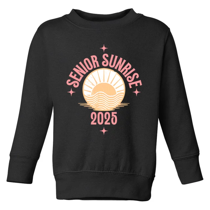 Magical Senior Sunrise 2025 High School 12th Twelfth Grade Toddler Sweatshirt