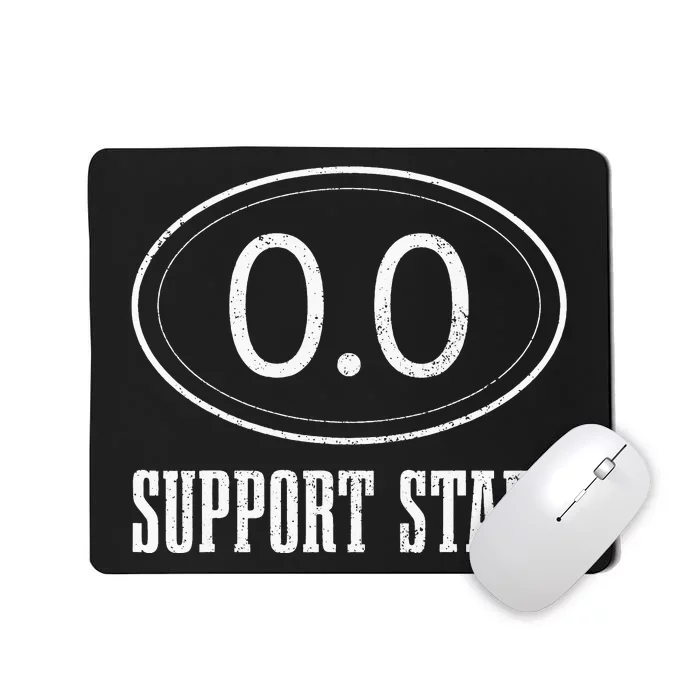 Marathon Support Staff 0.0 Funny Marathoner Runner Mousepad