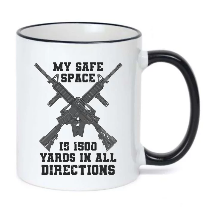 My Safe Space Is 1500 Yards In All Directions Black Color Changing Mug