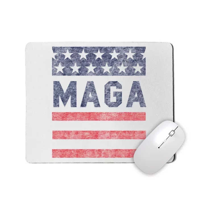 Maga Stars & Stripes Retro Vintage Distressed Graphic Mousepad