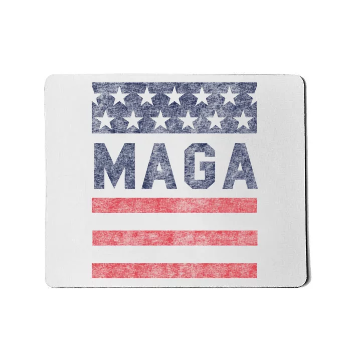 Maga Stars & Stripes Retro Vintage Distressed Graphic Mousepad