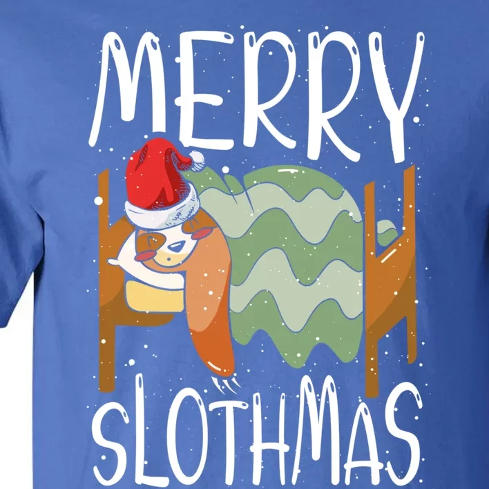 Merry Slothmas Sloth Whisperer Animal Christmas Season Gift Tall T-Shirt