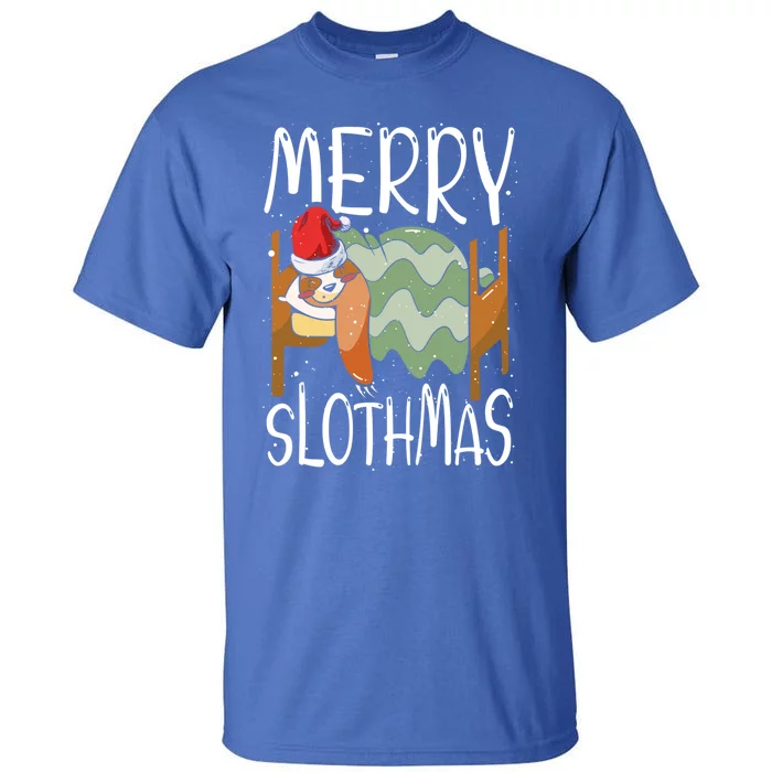 Merry Slothmas Sloth Whisperer Animal Christmas Season Gift Tall T-Shirt