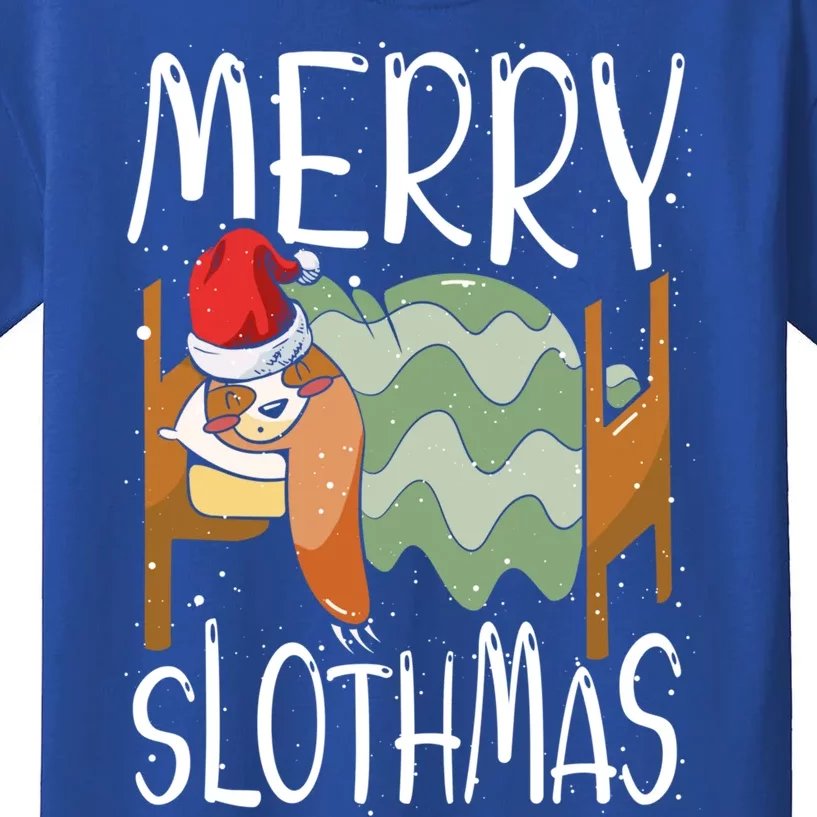 Merry Slothmas Sloth Whisperer Animal Christmas Season Gift Kids T-Shirt