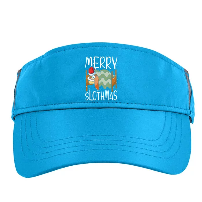 Merry Slothmas Sloth Whisperer Animal Christmas Season Gift Adult Drive Performance Visor