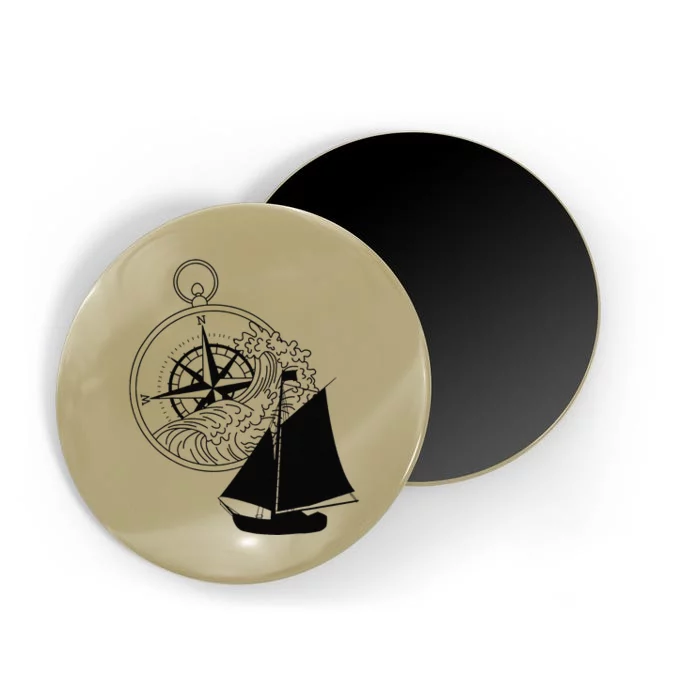 Maritime Sailing Ship Sailing Ships Ships Compass Ship Ahoy Magnet