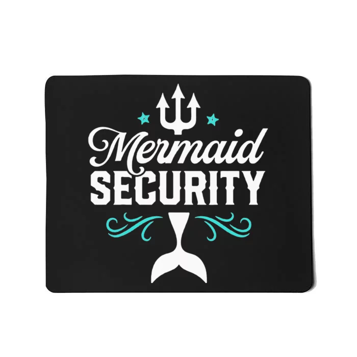 Mermaid Security Swimmer Swimming Tee Mousepad