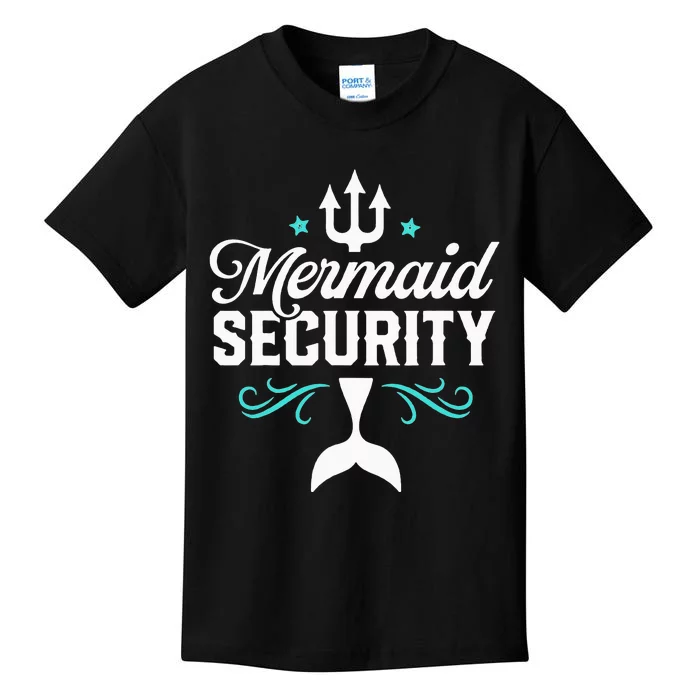 Mermaid Security Swimmer Swimming Tee Kids T-Shirt