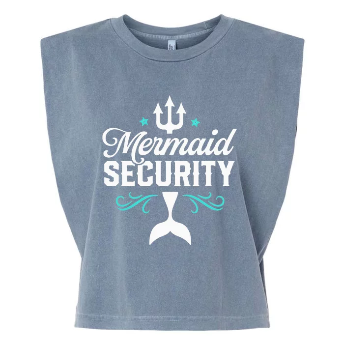 Mermaid Security Swimmer Swimming Tee Garment-Dyed Women's Muscle Tee