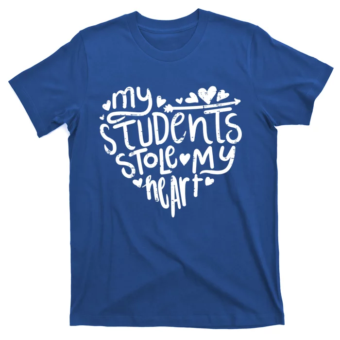 My Students Stole My Heart Cute Teacher Valentines Day Gift T-Shirt