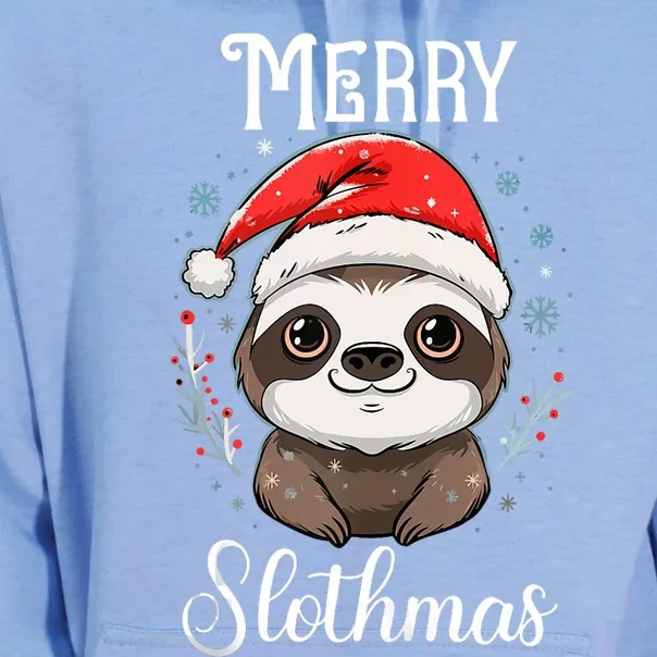 Merry Slothmas Sloth Christmas Tank Top Unisex Surf Hoodie