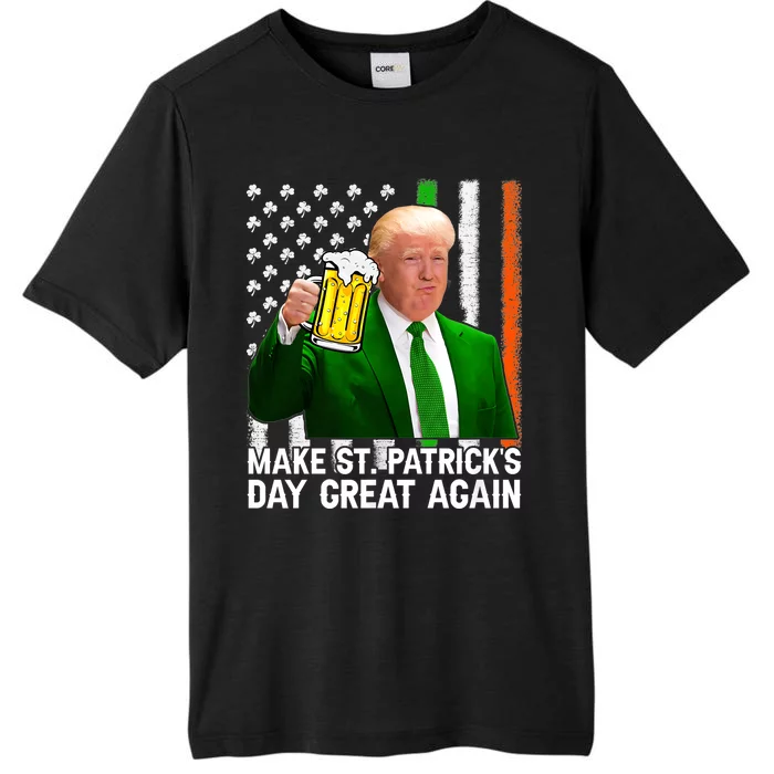 Make Saint St PatrickS Day Great Again Funny Trump ChromaSoft Performance T-Shirt