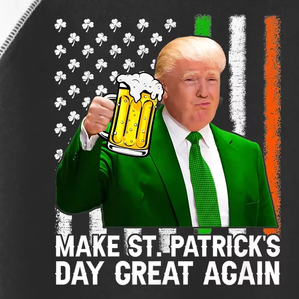 Make Saint St PatrickS Day Great Again Funny Trump Toddler Fine Jersey T-Shirt