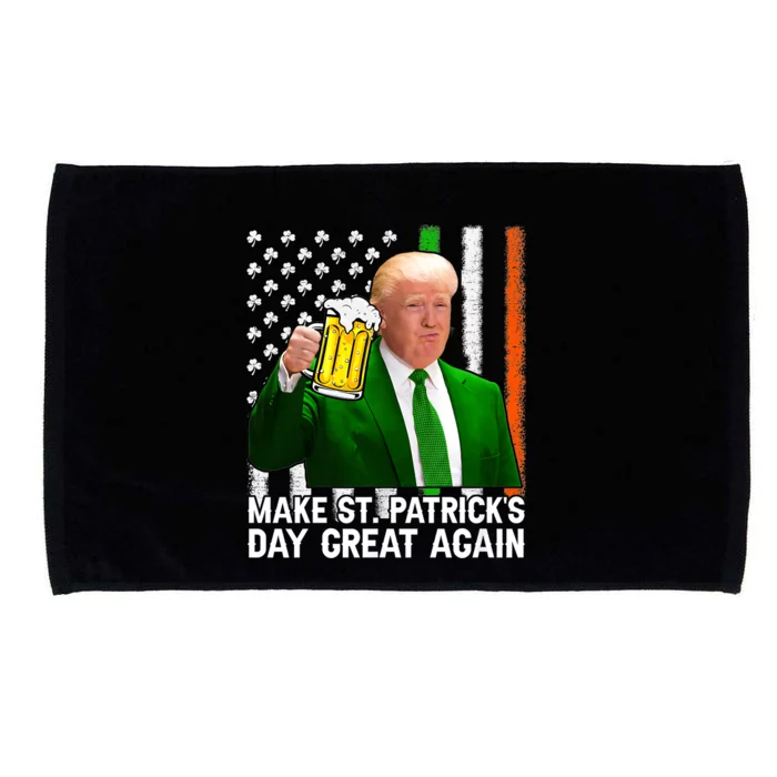 Make Saint St PatrickS Day Great Again Funny Trump Microfiber Hand Towel