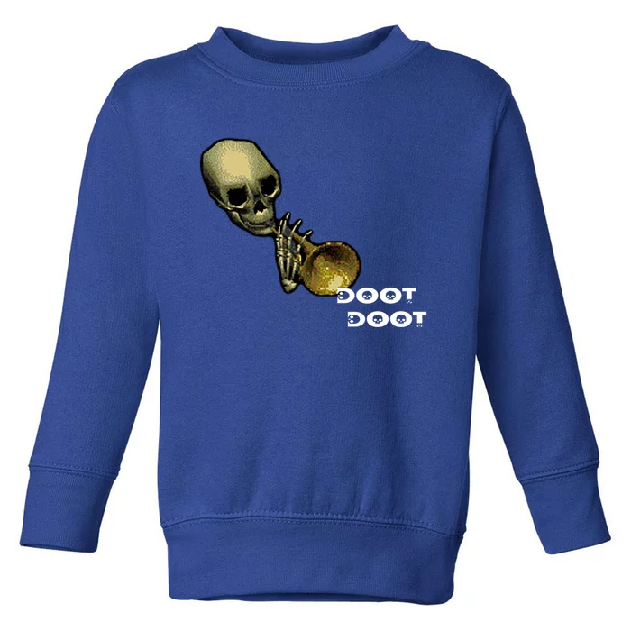 Mr Sketal Spooktober Mcdoot Doot Funny Humor Meme Funny Gift Toddler Sweatshirt