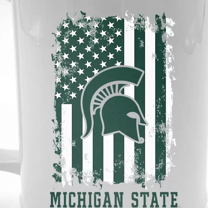 M.Ichigan State Spartans Patriotic Retro American Flag Front & Back Beer Stein