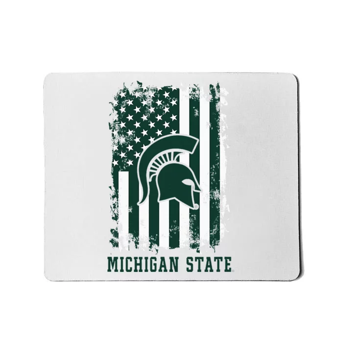 M.Ichigan State Spartans Patriotic Retro American Flag Mousepad