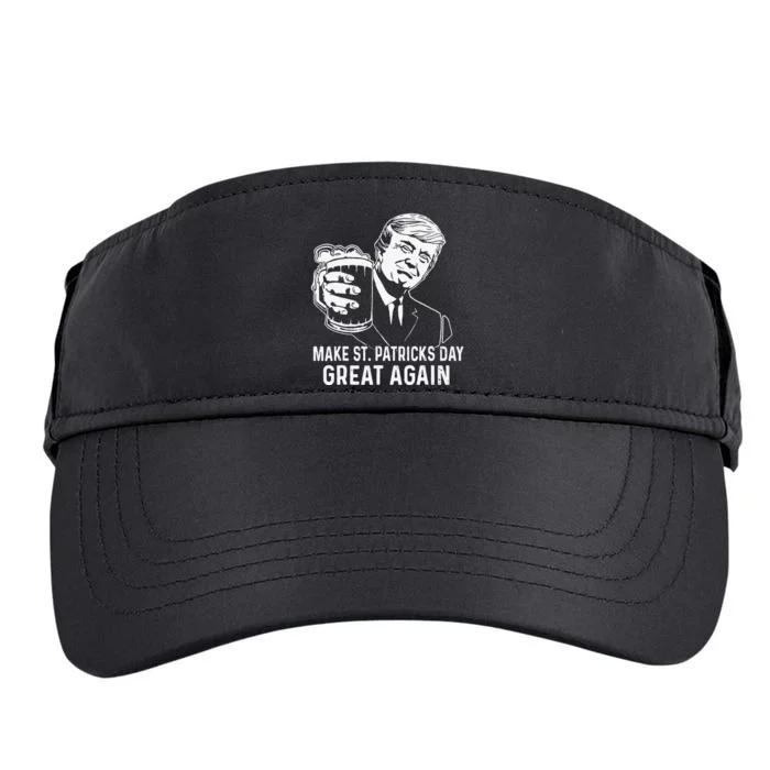 Make Saint St Patrick's Day Great Again Funnyrump Adult Drive Performance Visor