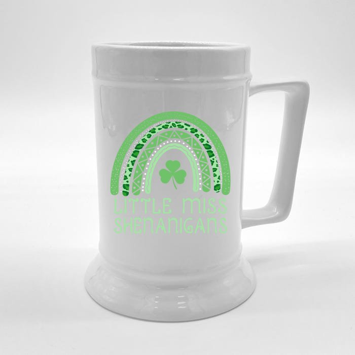 Miss Shenanigans St Patricks Day Rainbow Gift Front & Back Beer Stein