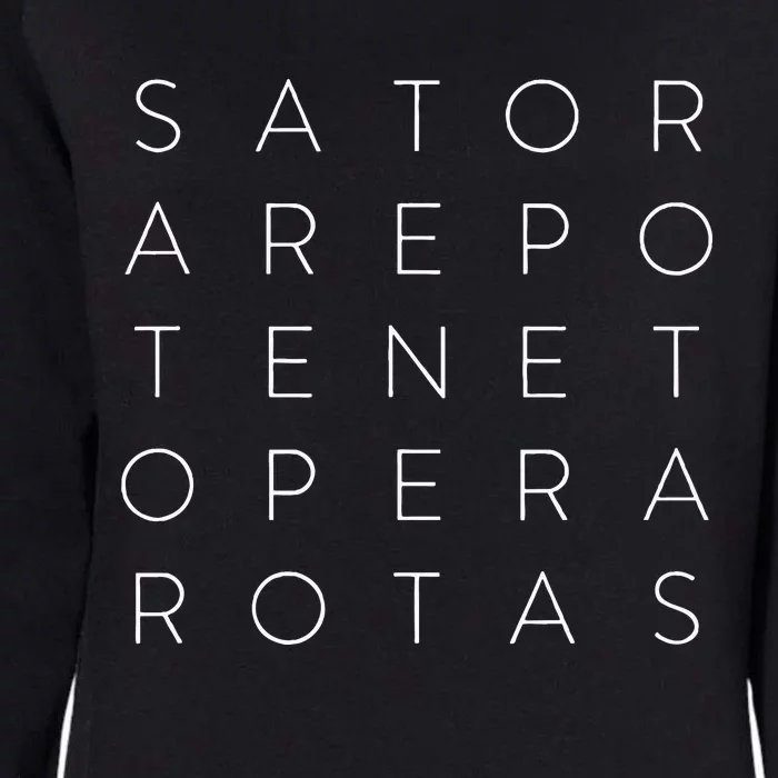 Modern Sator Square Arepo Tenet Opera Rotas Womens California Wash Sweatshirt