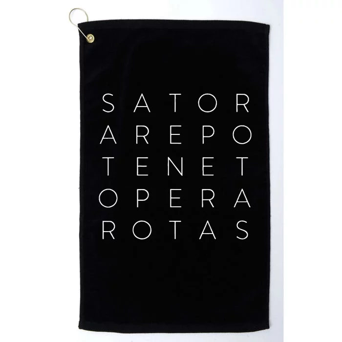 Modern Sator Square Arepo Tenet Opera Rotas Platinum Collection Golf Towel