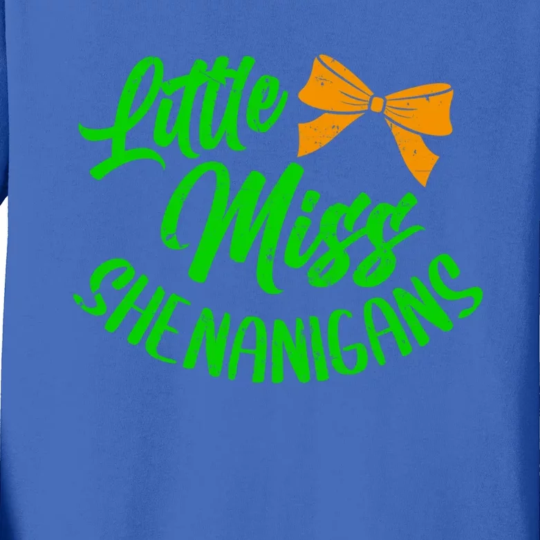 Miss Shenanigans St Patricks Pattys Her Gift Kids Long Sleeve Shirt