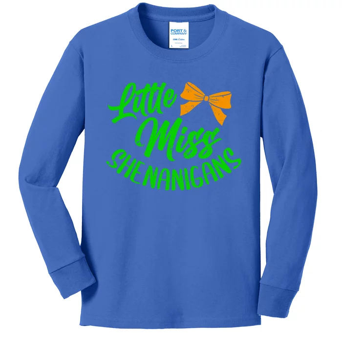 Miss Shenanigans St Patricks Pattys Her Gift Kids Long Sleeve Shirt