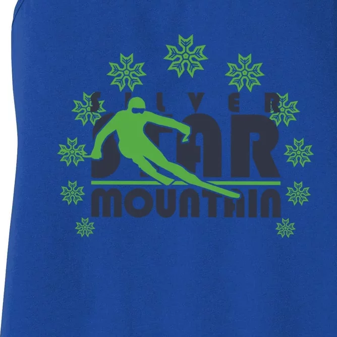 Mountain Ski Skiing Gift Women's Racerback Tank