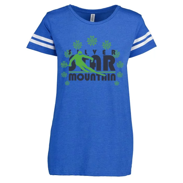 Mountain Ski Skiing Gift Enza Ladies Jersey Football T-Shirt