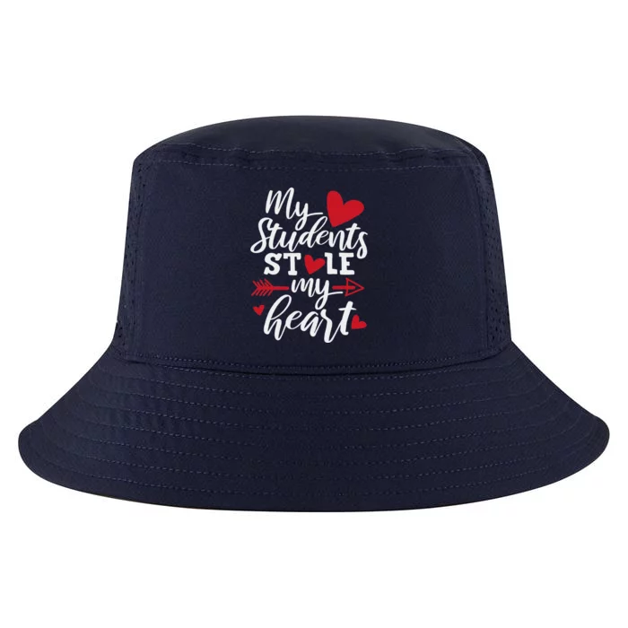 My Students Stole My Heart Cute Teacher Valentine's Day Cool Comfort Performance Bucket Hat