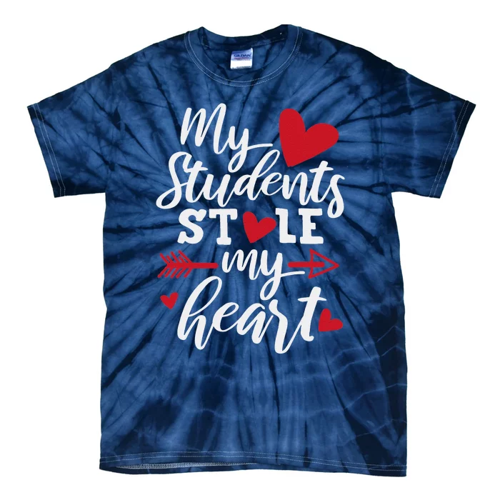 My Students Stole My Heart Cute Teacher Valentine's Day Tie-Dye T-Shirt