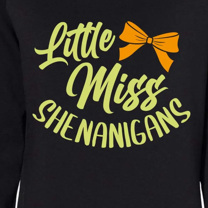 Miss Shenanigans St Patrick's Day Gift Cool Gift Womens California Wash Sweatshirt