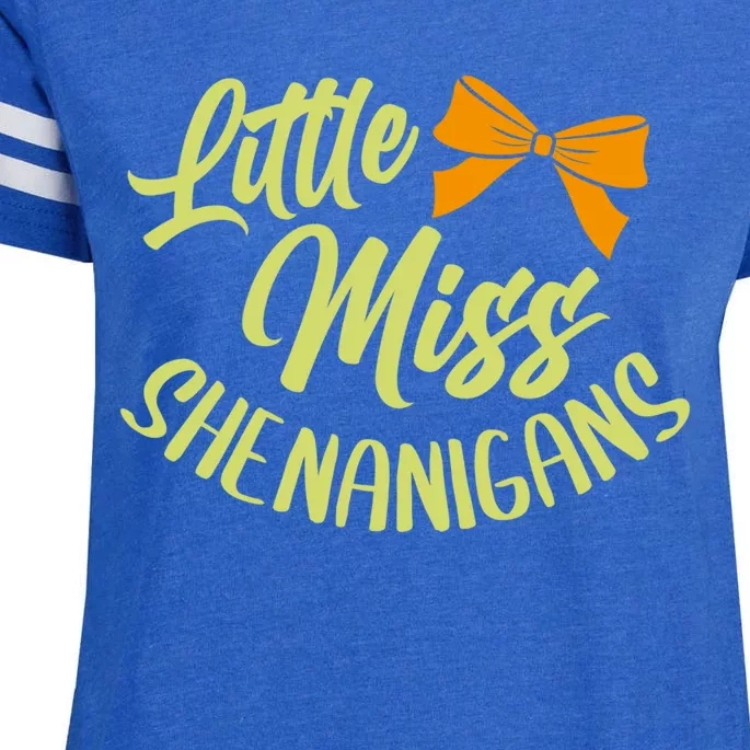 Miss Shenanigans St Patrick's Day Gift Cool Gift Enza Ladies Jersey Football T-Shirt