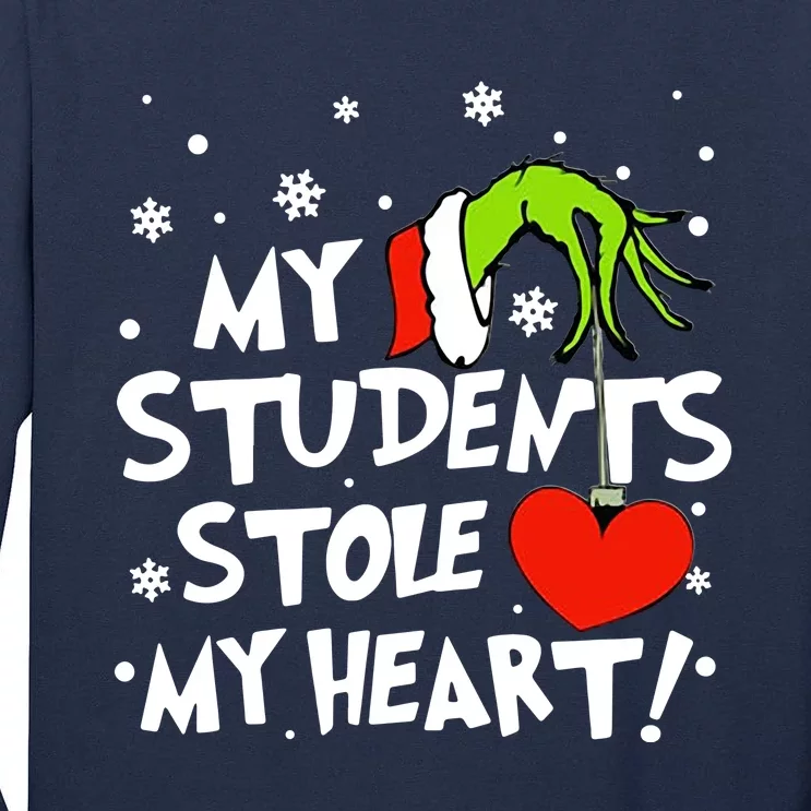 My Students Stole My Heart Christmas Tall Long Sleeve T-Shirt