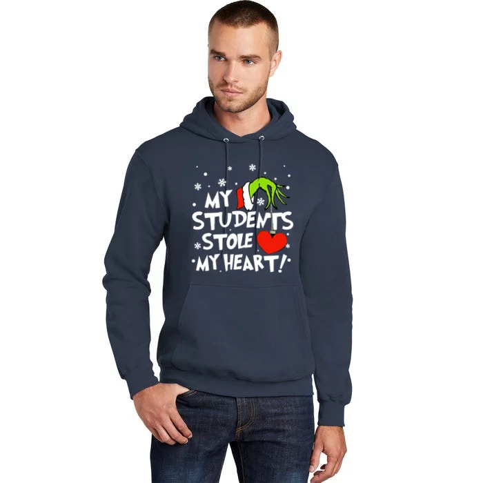 My Students Stole My Heart Christmas Tall Hoodie