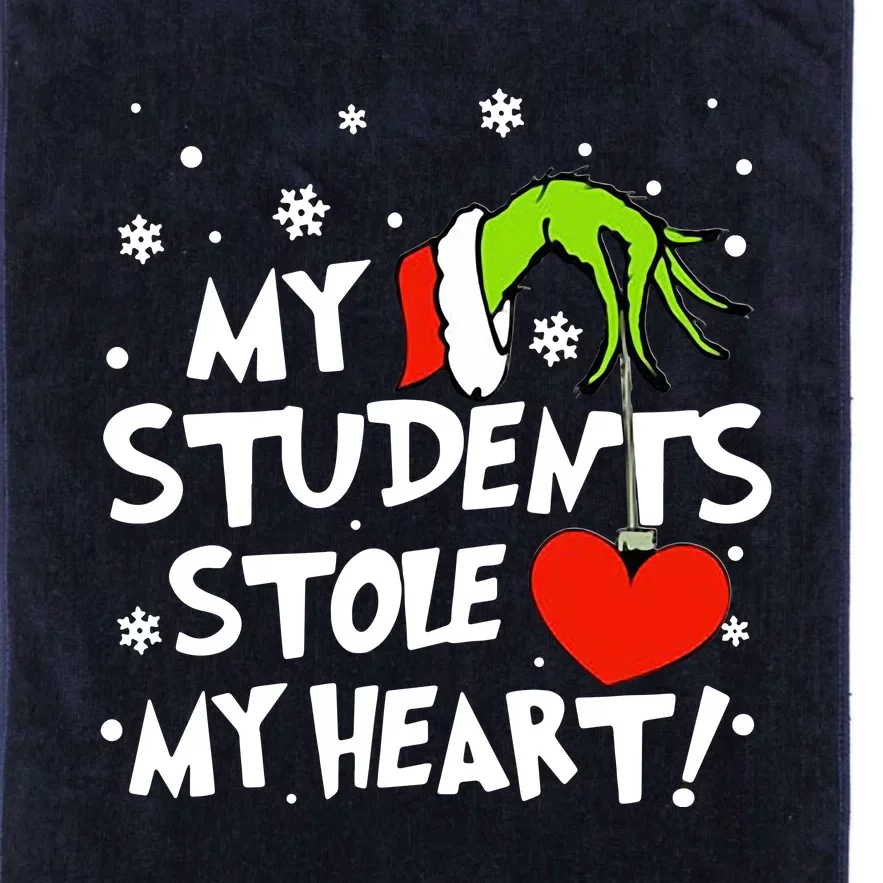 My Students Stole My Heart Christmas Platinum Collection Golf Towel