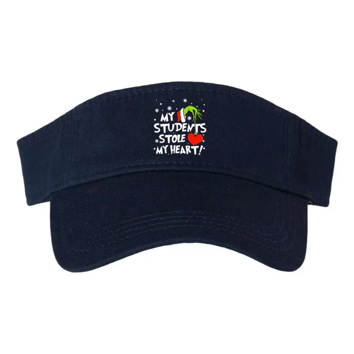 My Students Stole My Heart Christmas Valucap Bio-Washed Visor