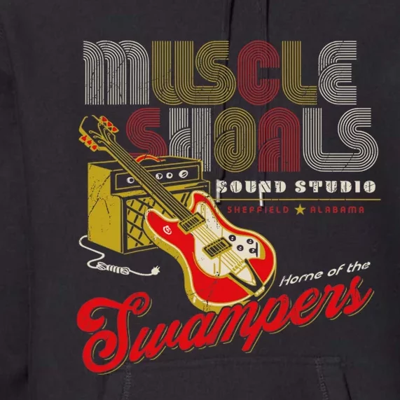 Muscle Shoals Sound Guitar Music Lovers Premium Hoodie