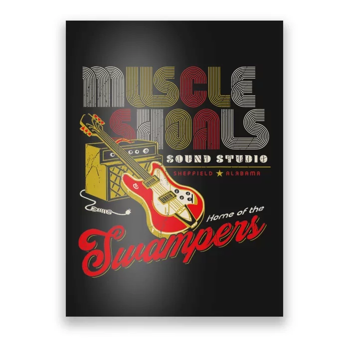 Muscle Shoals Sound Guitar Music Lovers Poster