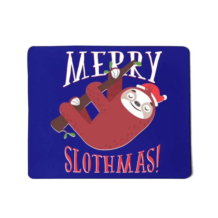 Merry Slothmas Sloth Christmas Pajama For Sloth Lovers Funny Gift Mousepad