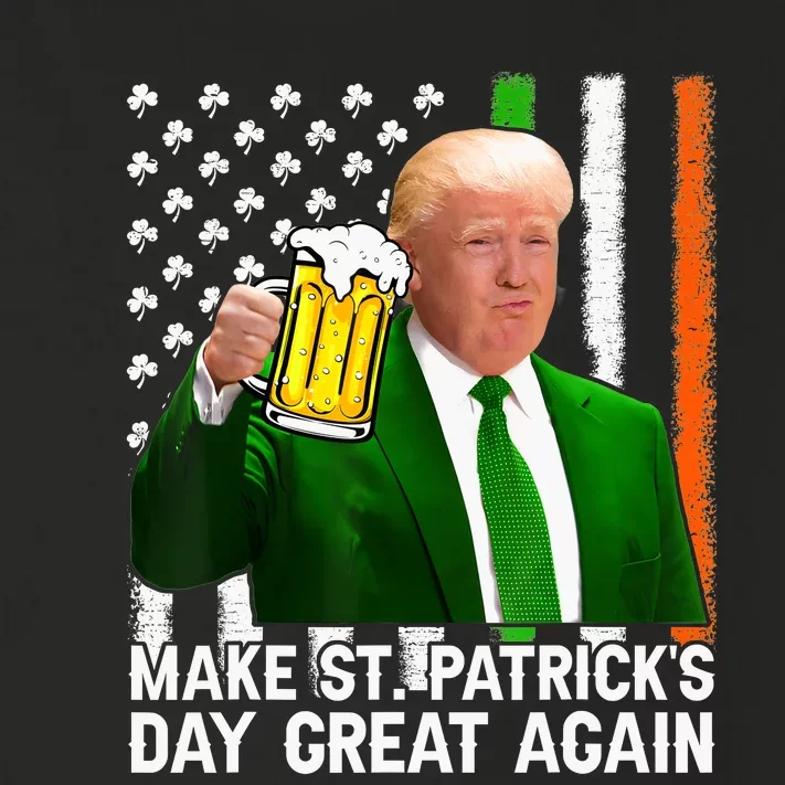 Make Saint St PatrickS Day Great Again Funny Trump Toddler Long Sleeve Shirt