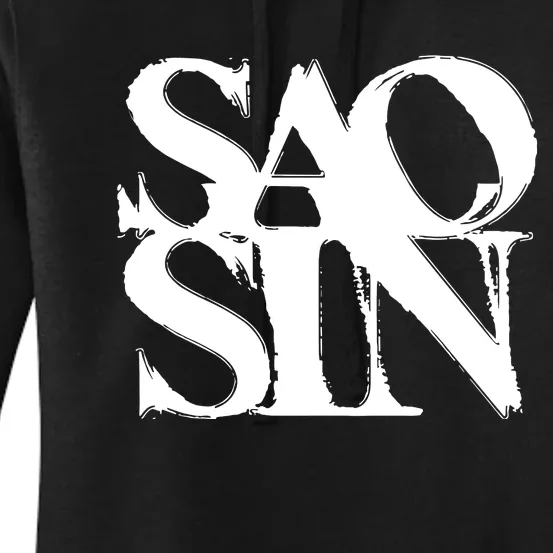 Martpunkshop Saosin Stacked Women's Pullover Hoodie